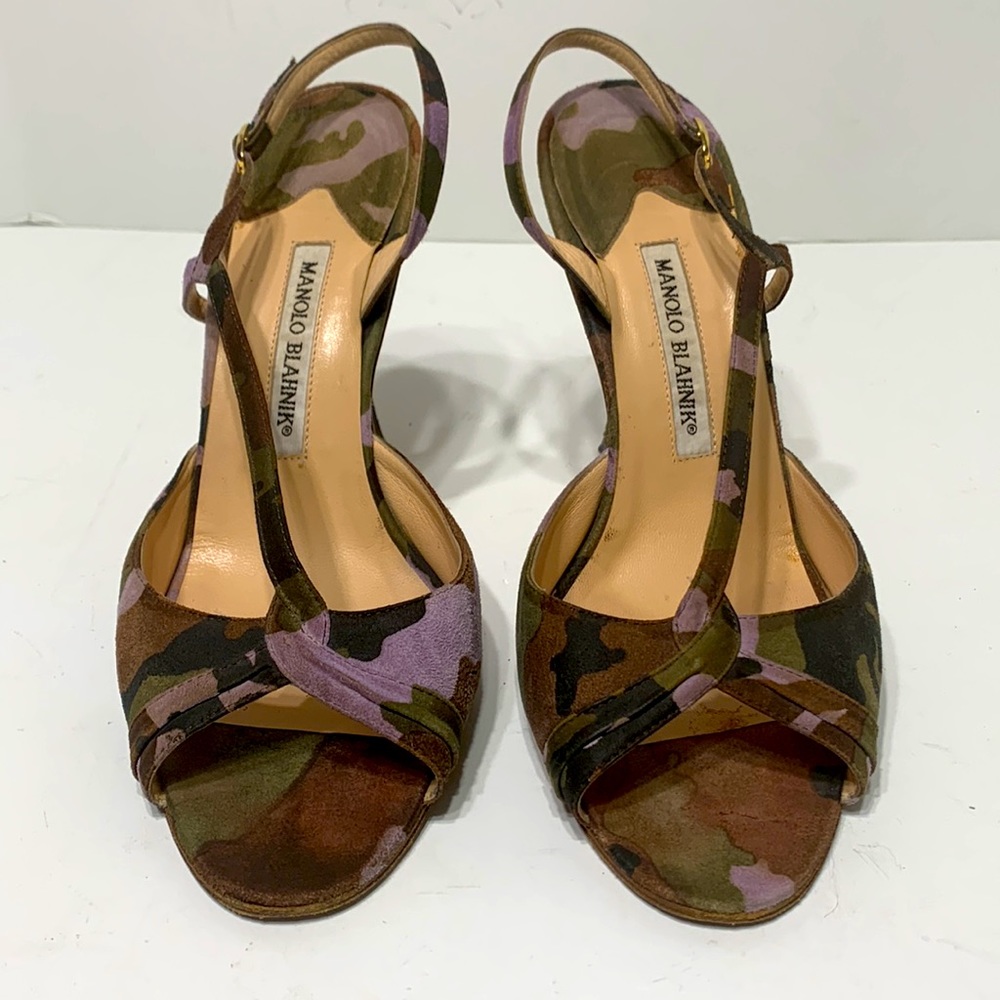 Manolo Blahnik Camouflage Heels